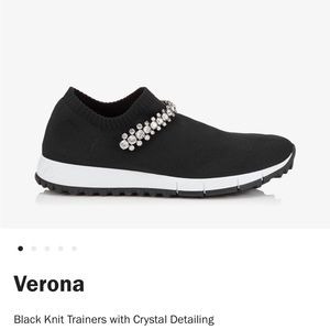Jimmy Choo Verona Crystal Sneaker Black